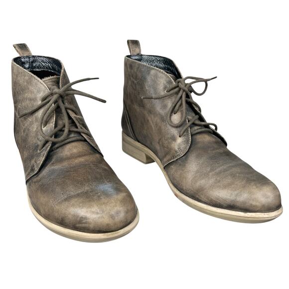 NAOT Women’s Levanto Brown Distressed Leather Ankle Boot Size 40 US 9/9.5 - Picture 5 of 12